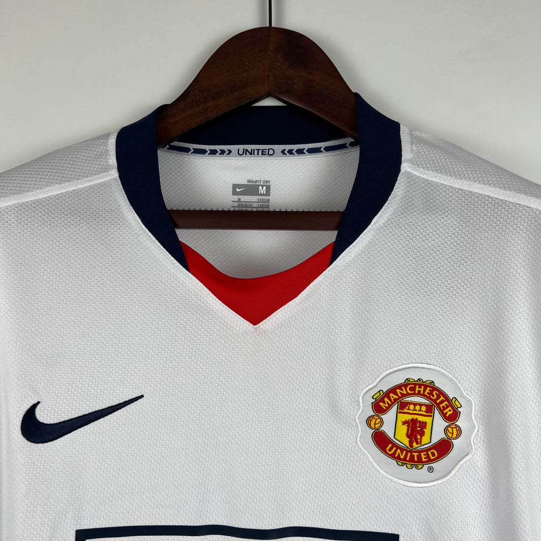 Retro Manchester United 07-08 Blanco (Manga Larga)