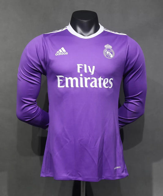 Retro Real Madrid 16/17 Visitante (Manga Larga)