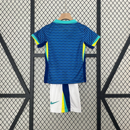 Conjunto Brasil 2024 Visitante Copa América (Niño)