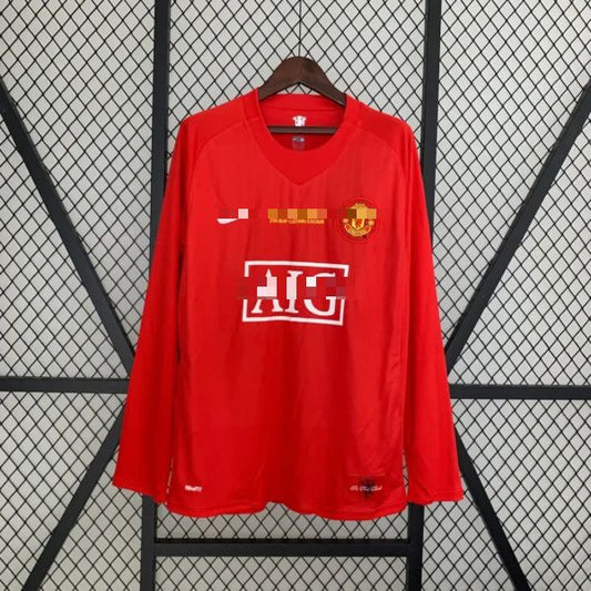 Retro MU 07-08 Local Final Champions (Manga Larga)